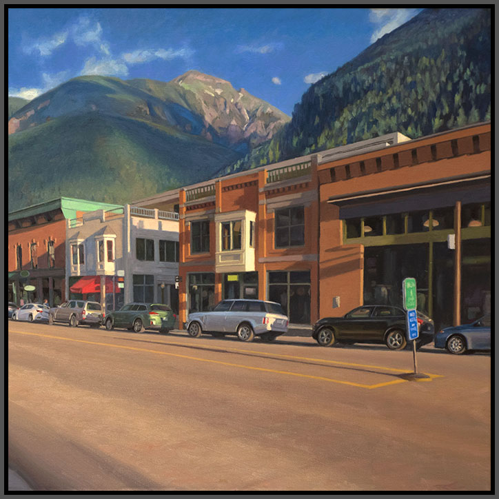 Evening's Descent, Colorado Avenue, Telluride, Detail Right Side